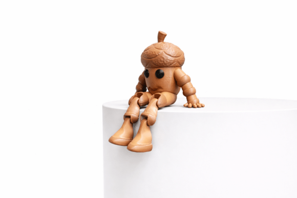 Acorn Buddy: The Ultimate Print-in-Place Flexi Character for Your Desk