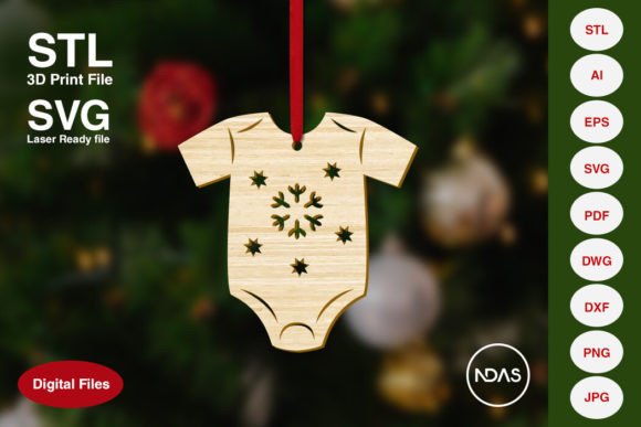 Baby Romper Christmas Tree Ornament