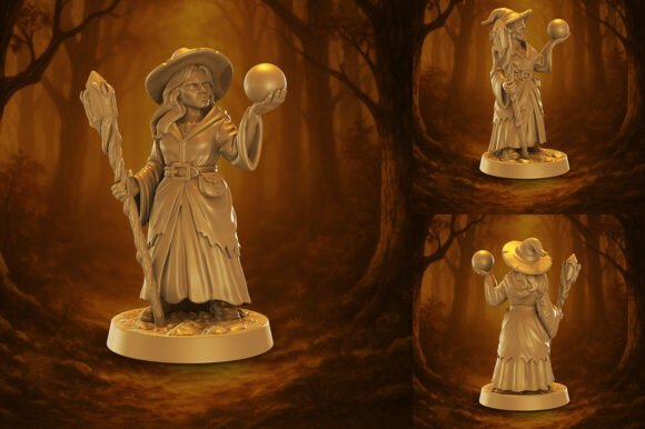 Forest Seeress – Game-Ready Tabletop