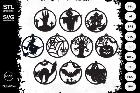 Halloween Ornament Decoration Bundle