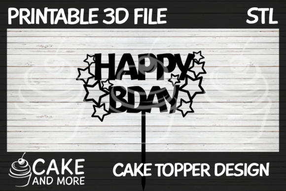 Happy Bday with Star Clusters: Elevate Your Design