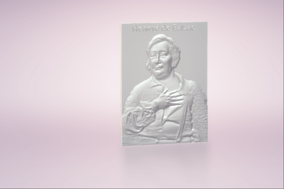 Honoré De Balzac Relief Structure: Bridging Classical Art and Modern 3D Printing