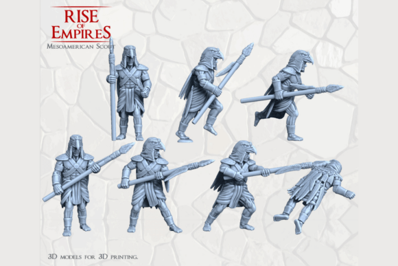 Mesoamerican Eagles Scout: Jungle Warfare Miniatures
