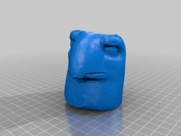Mount Nimrod GodHead 3D Model