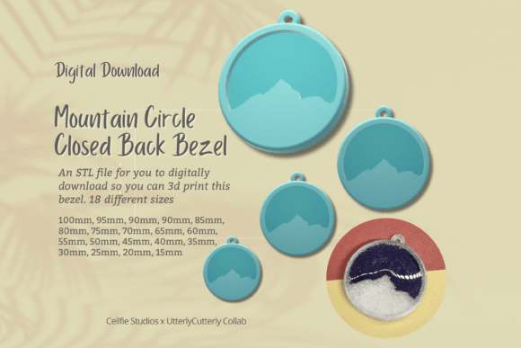 Mountain Circle 1 Closed Back Bezel STL: A Versatile Digital Blueprint for Creators