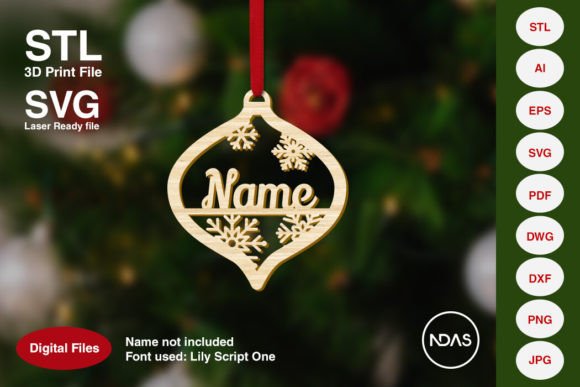 Personalized Name Christmas Decor Lamp for Festive Crafting