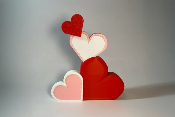 Stacked Heart Shelf Sitter and Valentine Décor: A Guide to Flawless 3D Prints