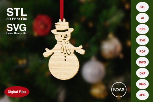 The Ultimate Guide to the Cute Snowman Christmas Tree Ornament: Digital Files for Every Maker