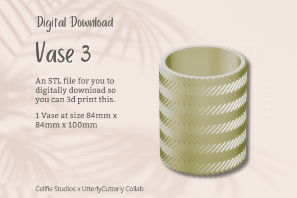 Vase 3 STL File - Digital Download: A Practical Evaluation for Home 3D Printing